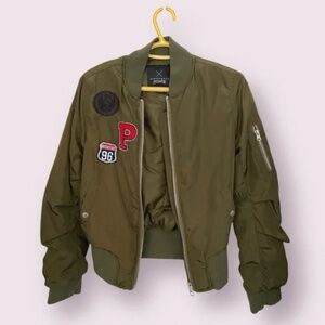Green Bomber Jacket